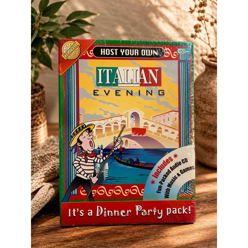 Host Your Own Italian Evening Dinner Party Pack Sealed Cheatwell Games 2004
